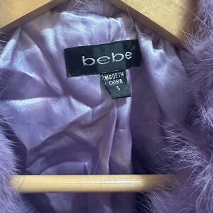 Bebe 90’s lavender long coat